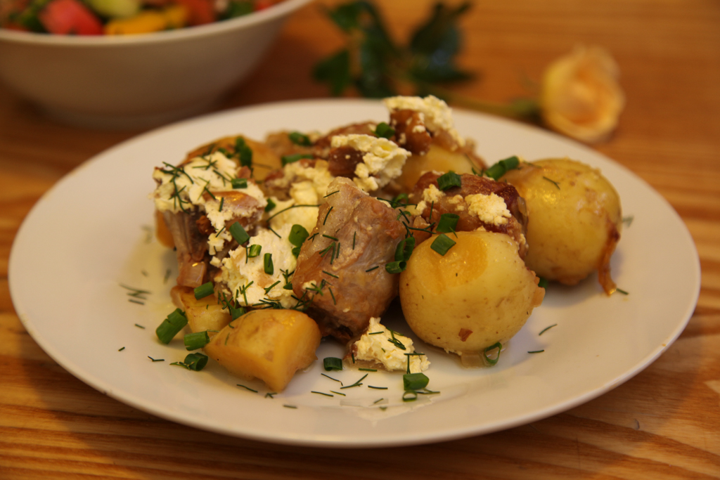 Лисички с картошкой в духовке рецепт приготовления пошагово с фото